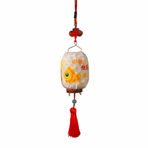 YOUTH HOME Bamboo Weaving Cage Mid-Autumn Festival Lantern Chinese Style Weaving Bamboo Portable Lantern Hanfu Accessories Tassels Luminous Lantern Children/Kids