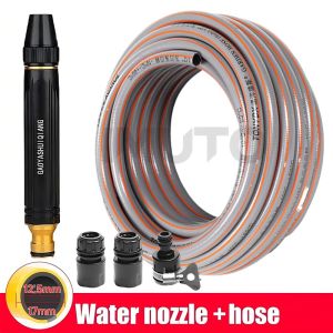 IMUTO Premium High Pressure Hose For Water PVC Car Washer Portable Heavy Duty With Spray Gun DIY Meters Water Pipe