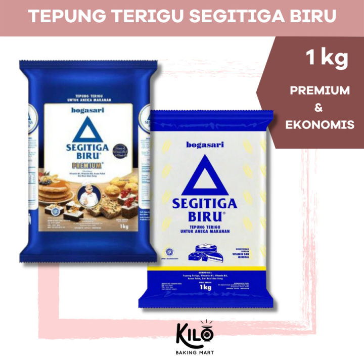 Tepung Terigu Segitiga Biru PREMIUM 1 kg | Lazada Indonesia