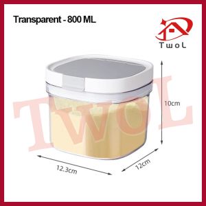 TWOL 1800/1300/800ML Milk Storage Container Baby Milk Powder Airtight Container Box with Scoop&Scraper
