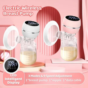 เครื่องปั๊มน้ำนมสำหรับคุณแม่หลังคลอดเดือนเครื่องอัตโนมัติเต็มรูปแบบแบบพกพาเงียบไม่ต้องใช้มือสำหรับเครื่องปั๊มนมไฟฟ้า