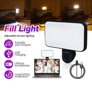 Portable Mini Selfie Fill Light Rechargeable 3 Modes Adjustable Brightness Clip On For Mobile Phone Computer Fill Light ﻿