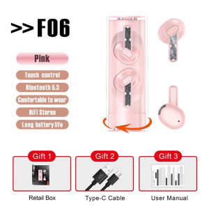 🔥NEW🔥หูฟังไร้สาย TWS-F06 หูฟังสเตอริโอ หูฟังบลูทูธ TWS Wireless bluetooth ใช้ได้ทุกรุ่น