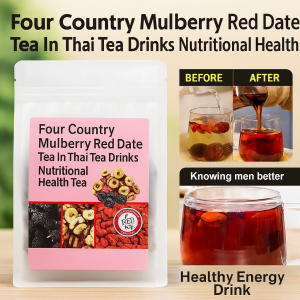 5g*30pcs/bag Men Kidney Power Care Improve Sleep Quality Tea Mulberry Black Goji Berry Wolfberry Red Date Tea  Liver Kidney Care Health Tea Natural Healthy Kidney Cleansing Tea Male Kidney Essence Replenishment Flower Tea Stay Up Late Health Tea