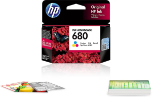 HP 680 Black Tri-color Ink Cartridge HP Deskjet Ink Advantage 2135 3635 4535 3835 4675 AIO Printer [Original]
