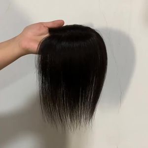 7*10-15/25ซม. # ชิ้นผมมนุษย์ 100% แบบโมโนเบสเต็ม ชิ้นผมเสริมผม ปิดผมขาว ระบายอากาศได้และน้ำหนักเบา เพิ่มปริมาณผมสำหรับผู้หญิง