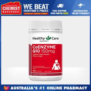 Healthy Care Co Enzyme Q10 150mg 100 Capsules Support Heart Health Help Promote Physical Performance Chemist Warehouse