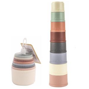 Trẻ em phòng tắm xếp chồng lên nhau Bộ ly đồ chơi cup đồ chơi kiểu xếp chồng nước/bãi biển trò chơi công cụ vui vẻ bé Bồn tắm trẻ mới biết đi đồ chơi tốt nhất