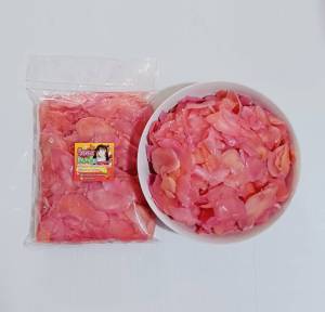 ขิงสามรส ตราวีออสจิปาถะ  รสหวาน อมเปรี้ยว กรอบเค็ม กำลังพอดีรับประทาน