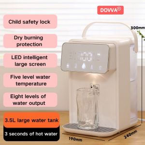 DOVVA 3.5L InstantWater Dispenser with Filter 5 Temp Control Safe Child Lock Water Dispenser BPA-free Desktop Water Dispenser