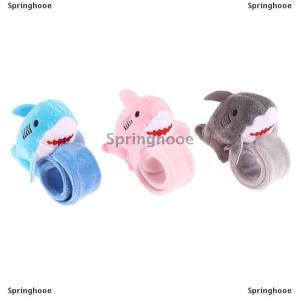 [COD] Springhooe Cute Plush Shark Wristband Stuffed Animal Slap Bracelet Slap Rings Slap Band Toy For Kids Party Favor Birthday Gift