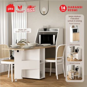 PIRA - KUMI DT Meja Makan / Meja Makan Lipat dengan Bufet