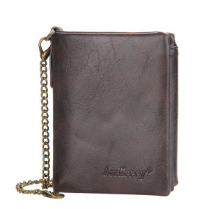 PRODUK IMPOR BAELLERRY D3232 DOMPET TIGA LIPATAN DENGAN RANTAI KULIT SINTETIS - BAELLERRY OUTLET