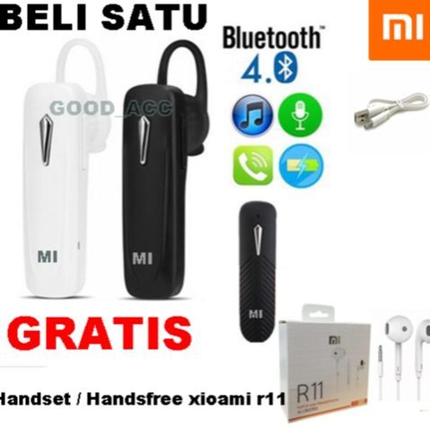 Headset Bluetooth Xiaomi 4,1 Wireless Stereo Earphone FREE handset in ear  Xiaomi big bass