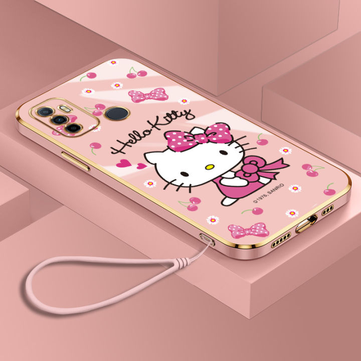 Cartoon Oppo A53 Kitty Back Cover Sanrio Hello Kitty Kuromi Melody