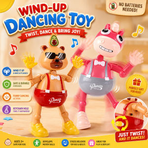 Wind-Up Dancing Toy Cute Swaying Pony & Bear No Battery Needed Stress Relief Toy for Kids Gift