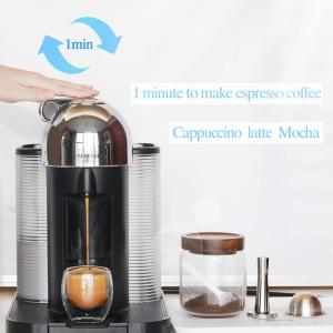【i Cafilas】[NVCG2] Stianless Steel Reusable Vertuoline Capsule Crema For Nespresso Vertuo Coffee Filter Espresso For Vertuo Plus Nespresso Vertuoline GCA1Delongh ENV135Nespresso Vertuoline Plus