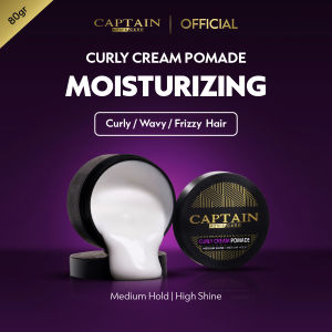 Captain Mens Curly Cream Pomade 80gr