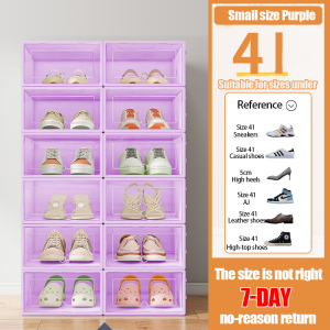 Big Sale shoe box foldable Case Clear storage box stackable shoe rack organizing space good helper home decor