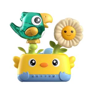 YOUSHI TOP Watering Flowers Kids Toddlers Bath Toy Spinning Fun Suction Cup Waterfall Bathtub Toy Interactive Set Sensory Play Interactive Bath Toy Bathtub Play