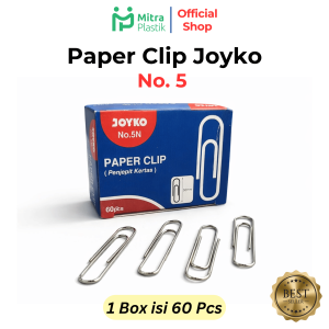 Paper Clip No 5 Joyko Klip Kertas Besar Penjepit Silver