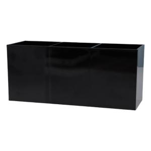 Practical Acrylic Makeup Brush Tool Organizer With Three Sections Space saving Cosmetic Holder For Efficient Storage