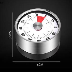 GY🌠🌠🌠 Kitchen Timer Time Reminder 60 Minutes Magnet Round Shape Kitchen Tools Countdown Alarm Reminder Mechanical Cooking Timer