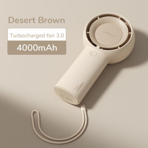 4500mAh Portable Handheld Fan with New Technology Turbo Fan 5-speed Wind Bladeless Safety Upgrade