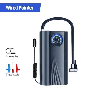 3 in 1 Portable  Car Tire inflator wireless  Air Pump Portable Rechargeable Air Pump Electric Digital Display Air Compressor  Multifunctional Car Inflator