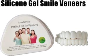 New Silicone Gel Smile Upper and Lower Cosmetic Teeth Tooth Cover Perfect Smile Veneers Comfort Fit Flex molds Mold Denture Braces