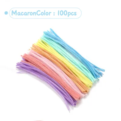Payoe 100Pcs Kawat Bulu Mercy Mix Warna 30cm Mainan Anak Pipe Cleaner Flower Bouquet
