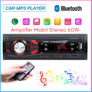 Terbaru Tape Mobil Audio MP3 Player Bluetooth 5.0 Stereo 60W with Remote - MP3-S211L Truk -Taffware