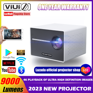 VIUIO YG290 2023 4K Projector 9000 Lumens WiFi Android 9.0  Screen for Laptop Mirror Movie Projector Wide screen Portable Mini Projector 1080P tv Projector Projector