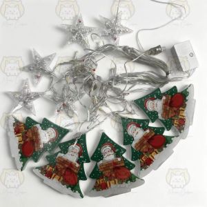 ⭐️พร้อมส่ง🎅LED ไฟประดับ ไฟคริสต์มาส สตริงแสงตกแต่งคริสต์มาส ซานตาคลอส ไฟประดับวันหยุด