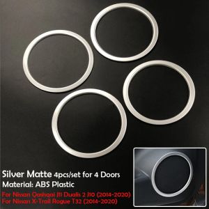 Kaly For Nissan Qashqai / X-Trail 2008-2020 Car styliing ABS Chrome Car audio speaker cover ring trim kit Auto accessories 9Q4T2