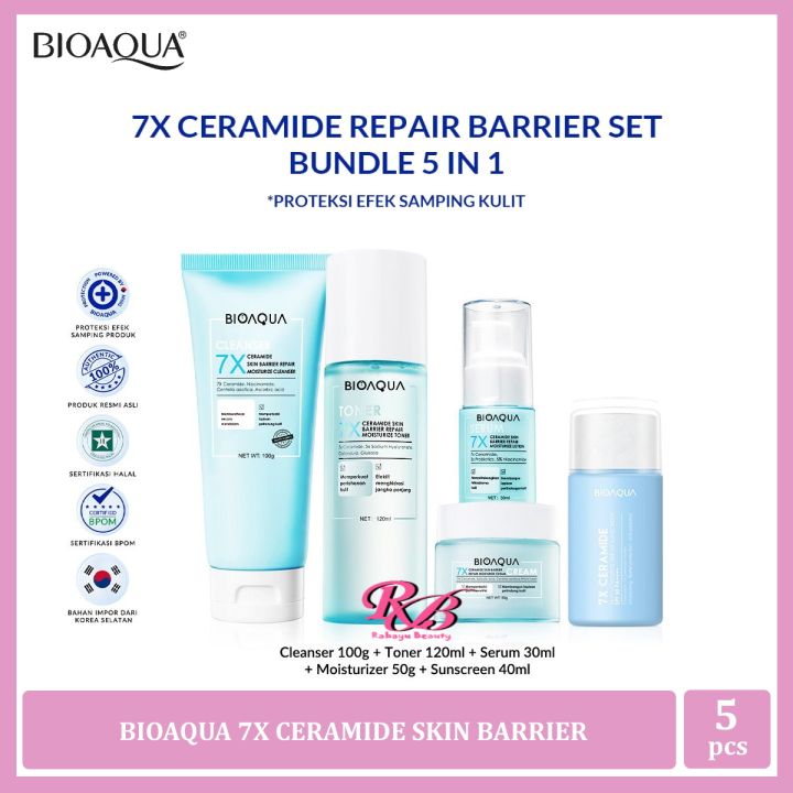 BIOAQUA 7x Ceramide Skin Barrier Repair Moisturizer Series | Satuan dan Paket