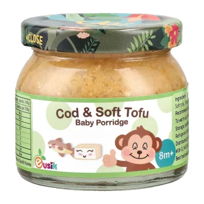 Eusik Baby Rice Porridge - Cod And Soft Tofu - 145G 8 Months+
