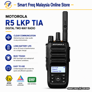 MOTOROLA WALKIE TALKIE R5 LKP TIA UHF (MCMC SIRIM APPROVED)