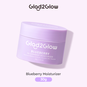 Moisturizer Blueberry & Ceramide Glad2Glow - Untuk Kulit Sensitif