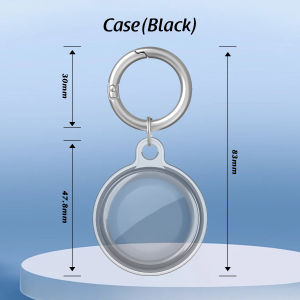 Tags Case Shockproof & Waterproof Secure Tracker Holder Tag Keychain Anti-Lost Shockproof Protective Case for Tag for Pet Tracking Bags Kids Keys Luggage