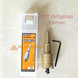 [25mm] Hole Saw TCT Besi 25 mm BLACKFOOT Mata Bor Lubang Holesaw ORI PT.3.8.25TCT