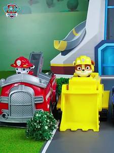 Paw Patrol Mighty Pups Toy Large Paw Patrol Series Full Set Furry Childrens Gift Patrol Rescue Car