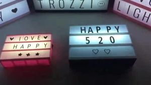 WH LED Letter Light Box A4 A5 A6 Alphabet Light Message Light Box(Free USB cable) LED Dec Light Box DIY Digital Letters Cards Party Decoration Lighting Home Decoration Birthday Gift Malam Lampu