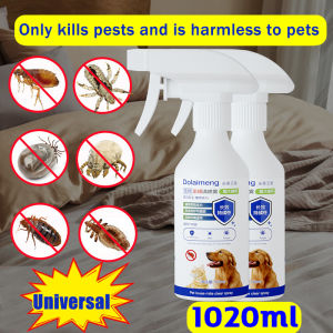 🐶1 seconds Kills ticks🐱 Tick and Flea Killer Spary 510ml Anti ticks and fleas for dogs cats Plant formula Pet skin care Harmless and lickable Spray for dog tick fleas lice Dog ticks and flea treatment