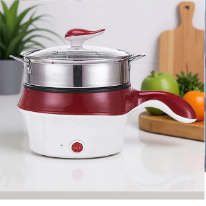 1.2L Mini Stainless Steel Grade Multi Cooker With Steamer Electric Frying Pan pot rice pot /SM