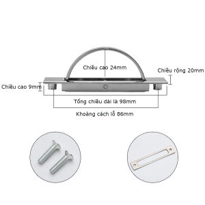 Tay nắm âm xoay bán nguyệt BIGBA