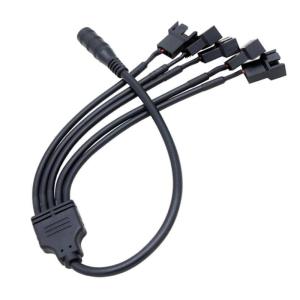 5.5Mm X 2.1Mm Nữ Để 4Pin quạt PWM 5Pcs Adapter Power Supply Kết Nối Cáp chia Làm Mát Quản Lý Kết Nối