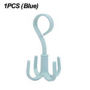 1/2/4pcs 360 ° xoay bốn chấu giữ móc treo tường tiết kiệm không gian ngăn chứa tủ quần áo giá treo quần áo túi Giày Giá treo khăn quàng tủ quần áo giá treo