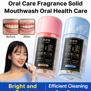 Tooth Cleaning Tablets Chewing Portable Fragrance Solid Toothpaste Tablets Chewable Oral Care