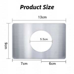 (One Pair) Universal Stainless Steel Plate Repair Doors Deadbolt Door Knob Ball Lock Reinforcement Door Lock Repair Plate
